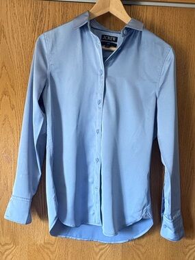 J. Crew Light Blue Satin-y Blouse
